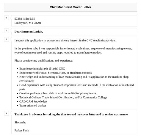 cnc cover letter|CNC Machinist Cover Letter Example .
